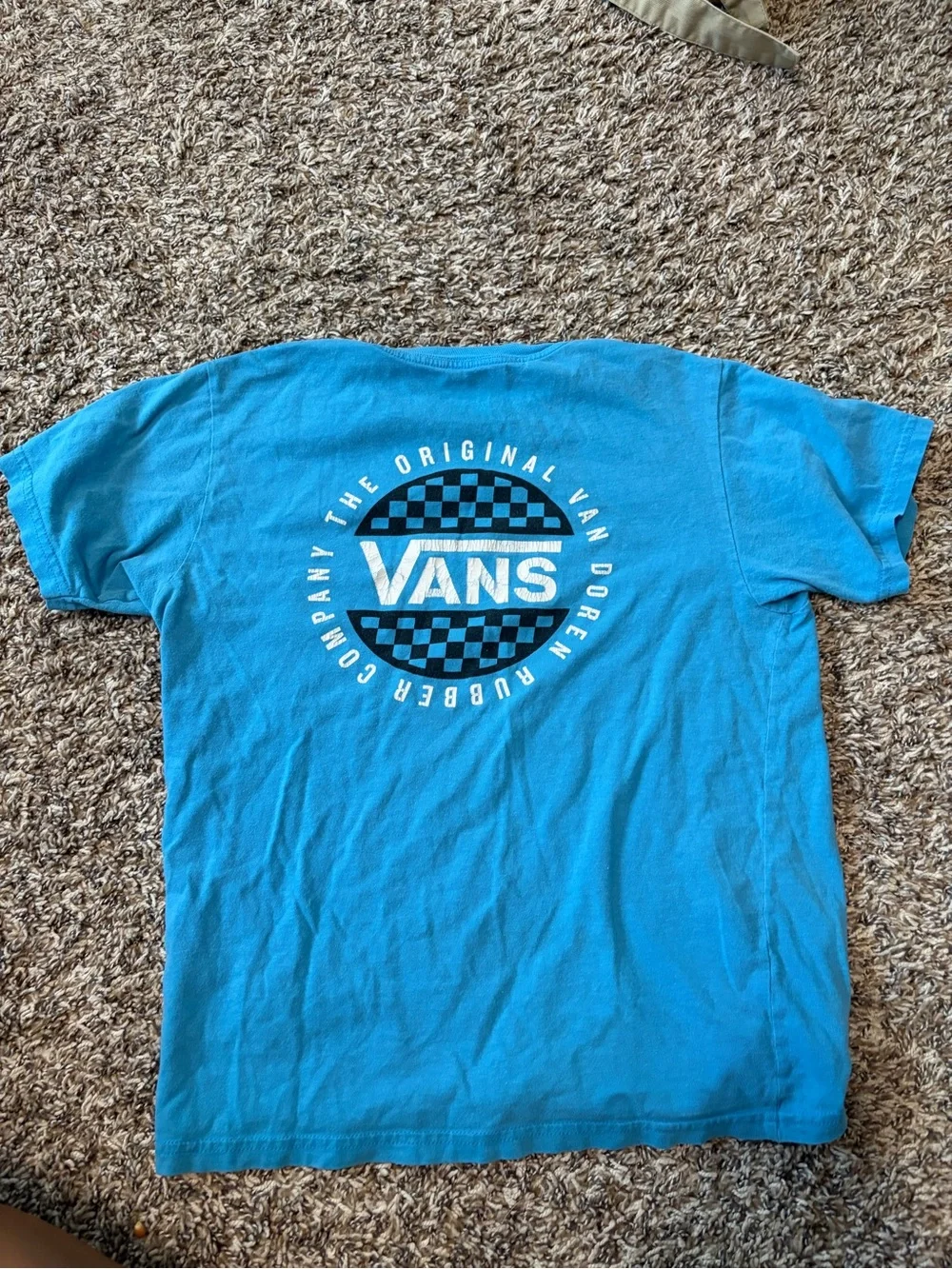 Vans Turquoise Crew Neck Logo Tee